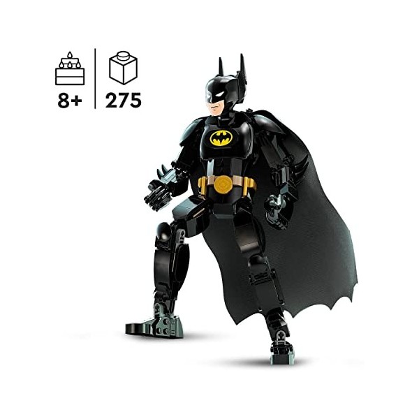 LEGO 76259 DC La Figurine de Batman, Jouet de Construction et Décoration Super-héros avec Cape, Basé sur Le Film Batman 1989,