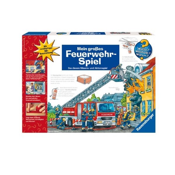 Ravensburger - 24230 - Apprendre en samusant - Wieso? Weshalb? Warum? Comment ça Marche et Pourquoi? : Les Pompiers