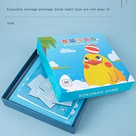 XieBro 10 Pcs Jeu de logique interactif,Jouet dentraînement pensant pour Les Enfants | Jeu dentraînement Sokoban à la pensé