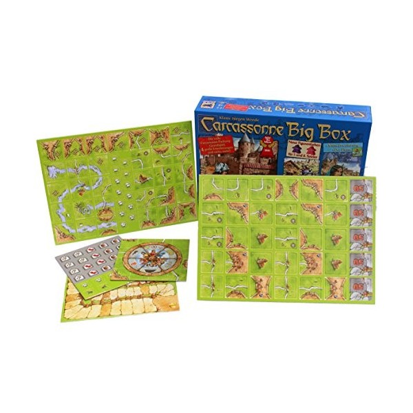 Carcassonne Big Box 2014 - Grundspiel mit Fluss & 4 Erweiterungen [Import allemand]