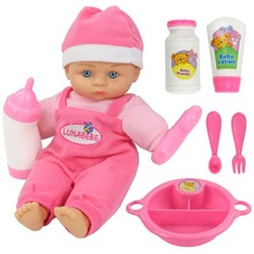 Poupee Bebe Poupon Fille Garcon,Réaliste Poupée Reborn Nurserie Bebe Reborn Fille Interactif 22.8cm Accessoire Poupon Vrai Bé