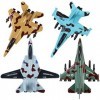 Corper Toys Lot de 4 avions de chasse sous pression - Jouet pour enfants - Cadeau de fête