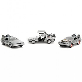 Jada Toys - DMC De Lorean Time Machine 3-Pack - Back to The Futur - 1/32