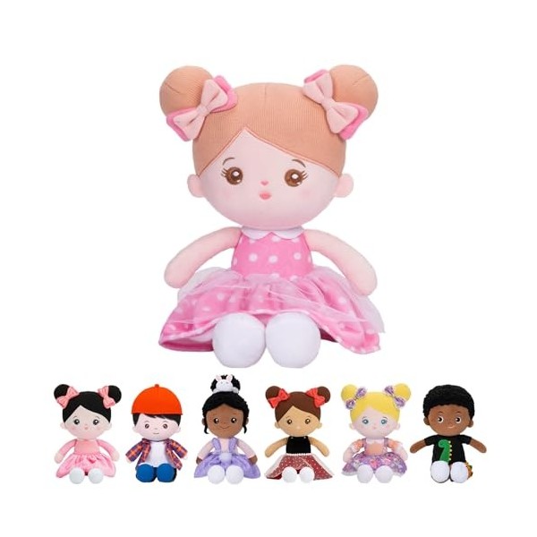 Starpony – Poupée de chiffon douce à pour enfants, 38 cm, rose