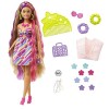 Barbie Poupée Ultra Chevelure Thème Étoiles 21,6 cm , avec Cheveux Fantaisie, Robe, 15 Accessoires 8 avec Changement de Cou