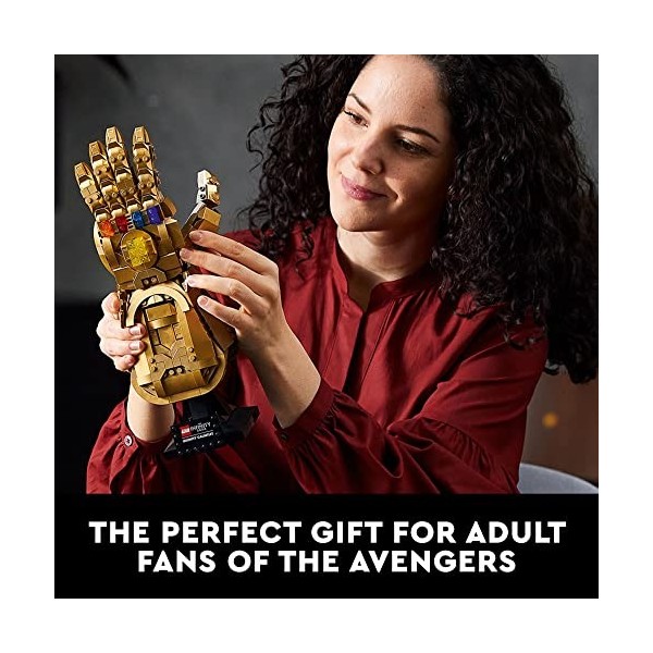 LEGO Marvel Infinity Gauntlet 76191 Collectible Building Kit. Thanos Right Hand Gauntlet Model with Infinity Stones 590 Piec