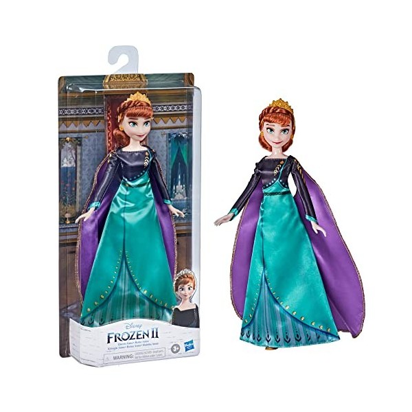 Disney La Reine des Neiges 2, Poupée Mannequin Princesse Elsa en Tenue de Reine, 27 cm