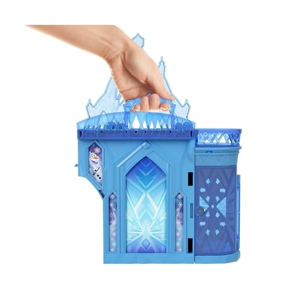 Disney La Reine des Neiges Coffret Histoires À Empiler Le Palais De Glace D’Elsa, Maison De Poupée avec 3 Figurines Dont Olaf