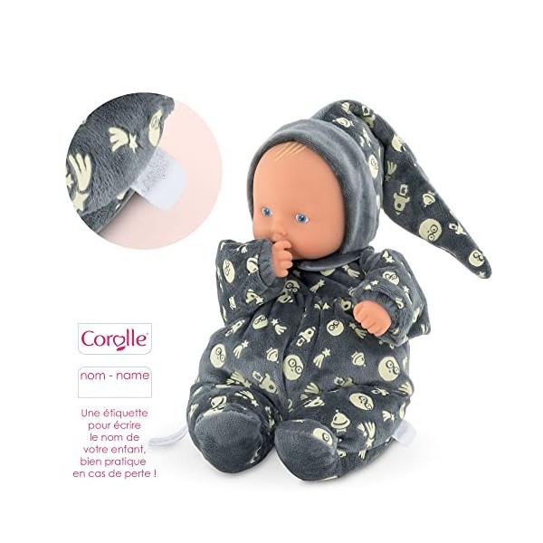 Corolle - Mon Doudou Corolle, Babipouce Brille dans la Nuit, 28cm, dès la Naissance, 9000020120