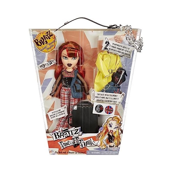 Bratz Pretty N Punk Poupée Mannequin - MEYGAN - Réédition de deux poupées avec des tenues assorties, une valise personnalis