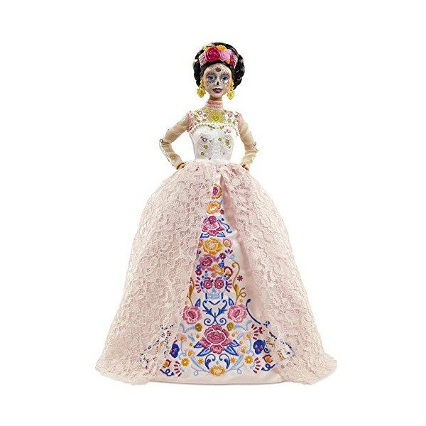 Barbie Signature poupée de collection Dia de los Muertos habillée et maquillée en Catrina, jouet collector, GNC40