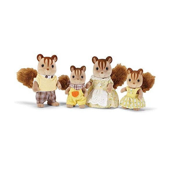 Calico Critters, Famille de Chipmunk, poupées, Maison de poupées, Jouets à Collectionner