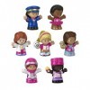 Fisher-Price Barbie, Pack de Figurines Little People, 7 Figurines Barbie, Maison de Poupées, Jouet dactivité et développemen