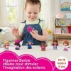 Fisher-Price Barbie, Pack de Figurines Little People, 7 Figurines Barbie, Maison de Poupées, Jouet dactivité et développemen