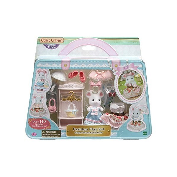 Calico Critters Ensemble de jeu tendance, série Town Girl – Collection Sugar Sweet