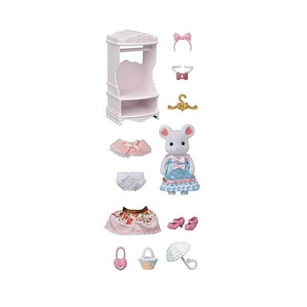 Calico Critters Ensemble de jeu tendance, série Town Girl – Collection Sugar Sweet