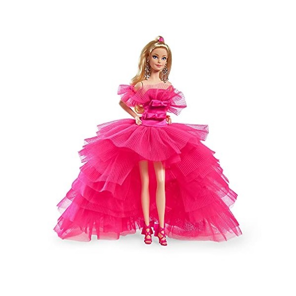 Barbie Signature poupée de collection Pink Collection avec corps Silkstone, jouet collector, GTJ76