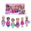 SPARKLE GIRLZ, Lot de 6 Mode à Collectionner, poupées à Habiller de Princesse, 100524, 6 Pack