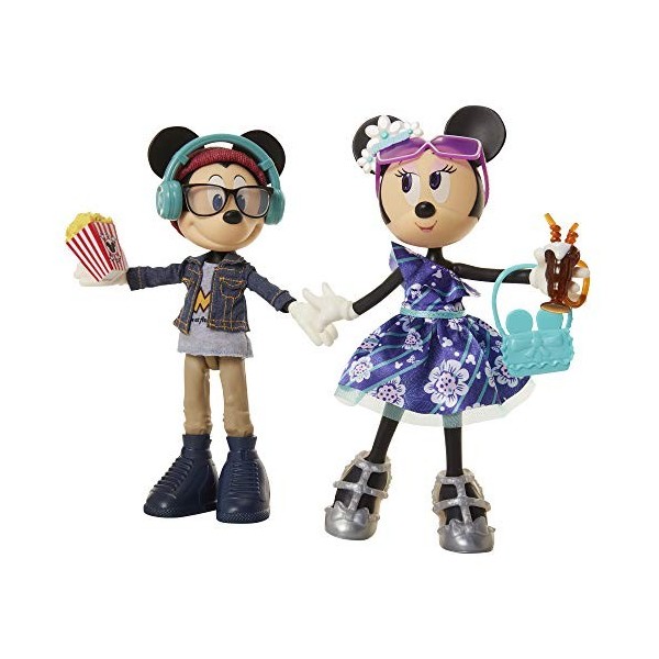 Minnie Mouse - Pack de 2 Minnie & Mickey Poupées Mannequins en Sortie Ciné