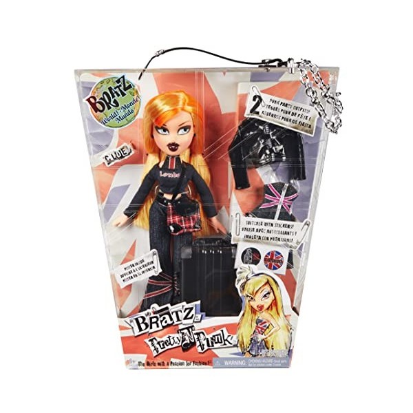 Bratz Pretty N Punk Poupée Mannequin - CLOE - Réédition de ces poupées populaires avec des tenues assorties, une valise per