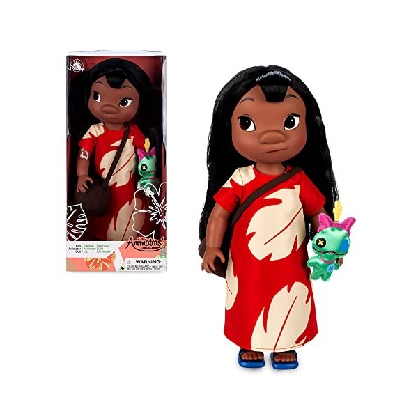 Poupée Lilo Animator de Disney Store, Lilo & Stitch, 39 cm, Figurine de Fille des îles en Robe Classique, poupée Princesse à 
