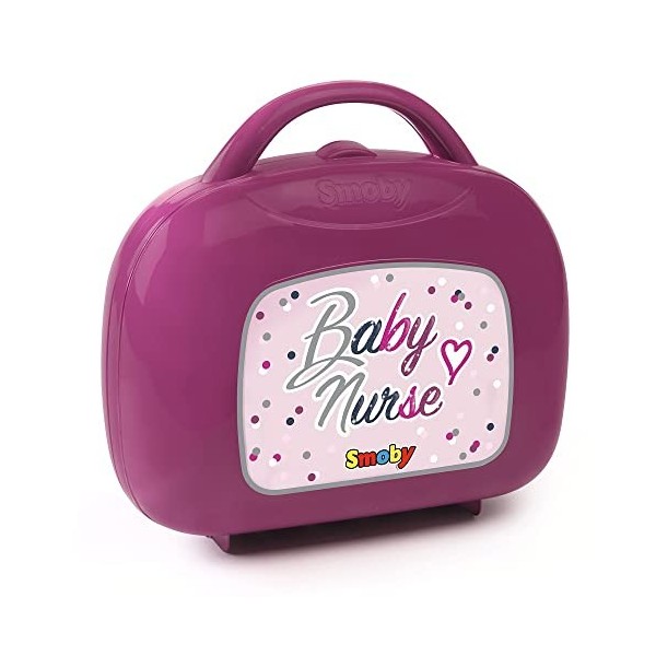 Smoby - Baby Nurse - Vanity - pour Poupons et Poupées - 12 Accessoires Inclus - 220341