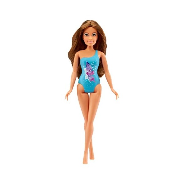 MGAs Dream Ella Splash Poupée - DREAMELLA – Poupée mannequin de 29,2 cm dotée de cheveux bruns, 1 maillot de bain bleu & 1 g