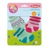 Heless 173-Lot de 3 Paires de Chaussettes pour poupées dans Les Couleurs 35-45, 173, Blanc/Noir à Pois, Menthe ou Rose, Taill