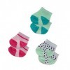 Heless 173-Lot de 3 Paires de Chaussettes pour poupées dans Les Couleurs 35-45, 173, Blanc/Noir à Pois, Menthe ou Rose, Taill