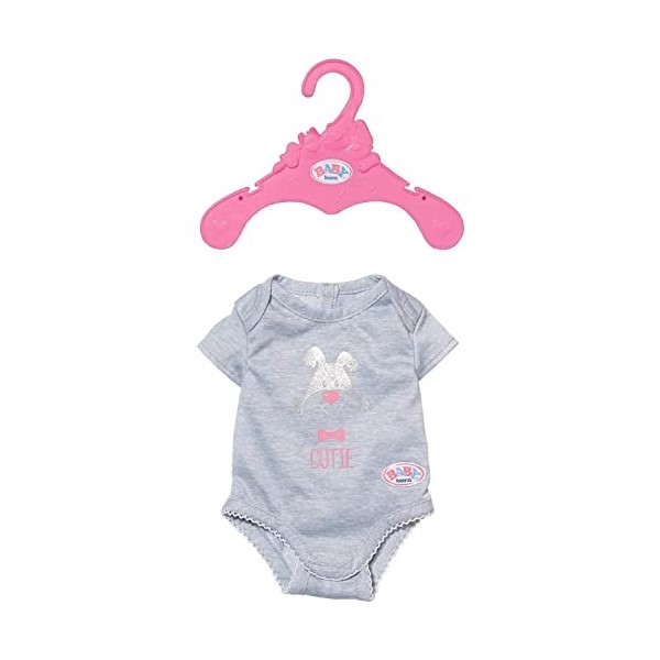 BABY born Body Gris ou Rose 43 cm Vêtements pour poupées, 827536, Coloris Assortis