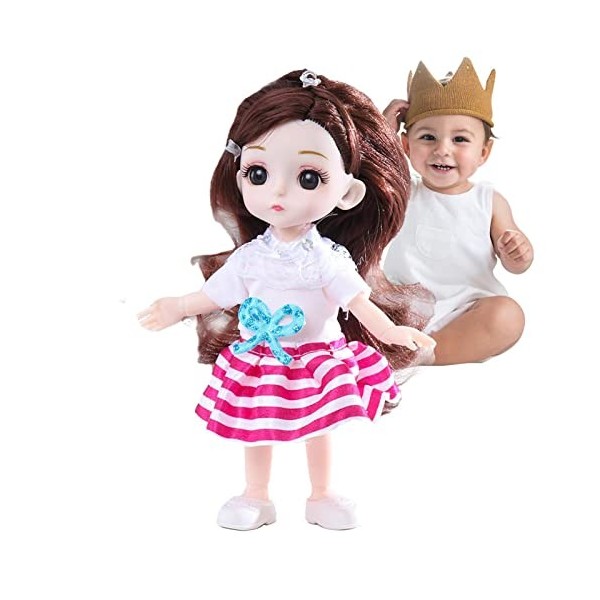 Umifica Poupée articulée à rotule - Mini vêtements Mopour poupées BJD Mignonnes | BJD poupée Princesse Anime poupée Cadeau Me