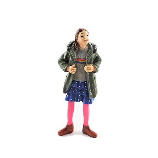 Melody Jane Maison de Poupées Personnages Moderne Fille en Parka 1:12 Échelle Figurine en Résine