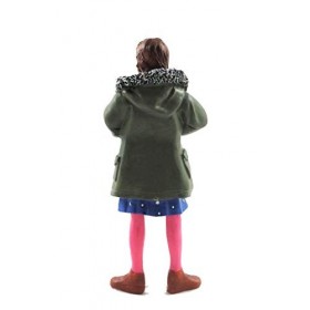 Melody Jane Maison de Poupées Personnages Moderne Fille en Parka 1:12 Échelle Figurine en Résine