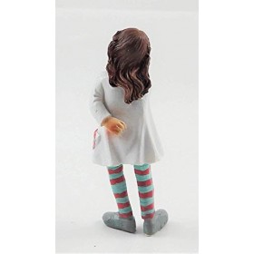 Melody Jane Maison de Poupées Personnages Moderne Petit Fille en Rayé Collants Figurine en Résine
