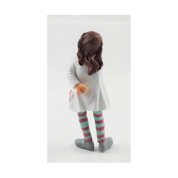 Melody Jane Maison de Poupées Personnages Moderne Petit Fille en Rayé Collants Figurine en Résine