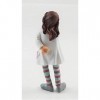 Melody Jane Maison de Poupées Personnages Moderne Petit Fille en Rayé Collants Figurine en Résine