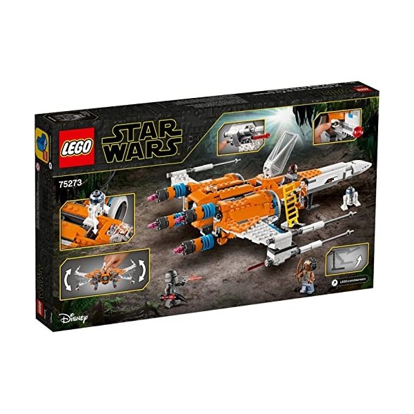 LEGO 75273 Star Wars Le Chasseur X-Wing de Poe Dameron, Ensemble de Construction de L’Ascension de Skywalker