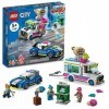 LEGO City Ice Cream Truck Police Chase 60314 Building Kit for Kids Aged 5+, Featuring 2 City TV Characters 317 Pieces 