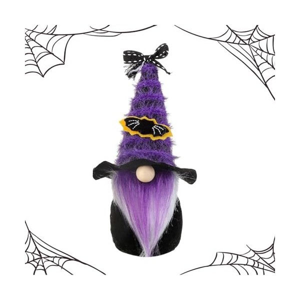 NGUMMS Poupée de Vieil Homme sans Visage d’Halloween - Poupée en Peluche Lucky Spooky GNOME pour Halloween - Produits de déco