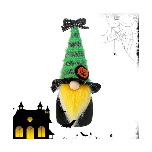 SHERAF Poupée de Vieil Homme sans Visage d’Halloween, Peluche décorative de poupée Lucky GNOME en Peluche, Produits de décora