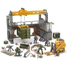 MEGA Halo Coffret De Construction Modulable Inspiré De Halo 3-Le Combat du Portail du Parasite, 4 Mini-Figurines Et Accessoir