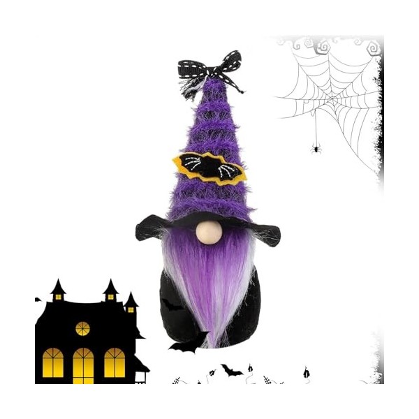 Retorno Gnomes en Peluche - Poupée en Peluche Lucky Spooky GNOME pour Halloween | Décoration saisonnière extérieure pour Salo