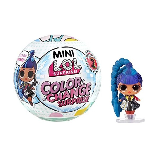 Mini LOL Surprise Color Change Surprise Collection - ASSORTIMENT ALÉATOIRE - Découvrez + de 5 surprises dont 1 poupée OMG, 1 