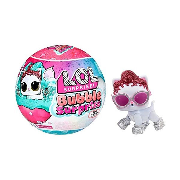 LOL Surprise Bubble Surprise Pets - Assortiment Aléatoire - Poupée, Animal de Compagnie, Surprises, Accessoires, Déballage Bu