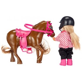 Smoby Simba - 105737464 - Evi Love - Poupée Enfant -Pony - 3 Couleurs - Coloris Aléatoire