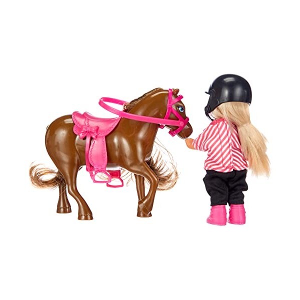 Smoby Simba - 105737464 - Evi Love - Poupée Enfant -Pony - 3 Couleurs - Coloris Aléatoire