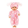 Aeromdale Pyjama de poupée avec chapeau Vêtements de nuit dhiver pour poupée américaine de 45,7 cm pour filles de 43 cm, acc