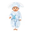 Aeromdale Pyjama de poupée avec chapeau Vêtements de nuit dhiver pour poupée américaine de 45,7 cm pour filles de 43 cm, acc