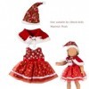 Neroyaner Baby Doll Vêtements pour 20 Pouces de poupée Accessoire Toys Dolls 3pcs / Set Baby Doll Tenues Red Flower Print Bab