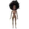 WUURAA Partie du Corps Américain Africain pour Poupée Jouet avec Cheveux Enracinés Jouet pour Poupée Figurine Modèle Interact